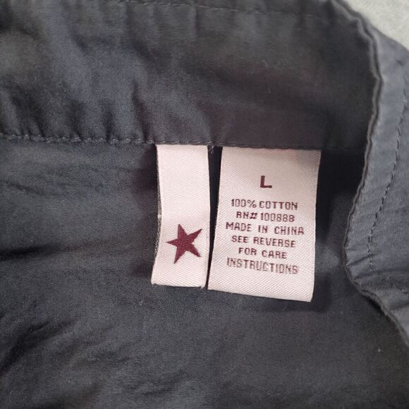 Stella Star Jacket Womens Large Gray Ruffled Cropped Full Zip - Picture 3 of 10